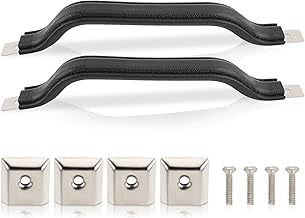55009801K Interior Door Handle Pull Strap Kit Black Front Left Driver and Right Passenger Side Compatible with Jeep Wrangler YJ 1987-1995 Pack of 2