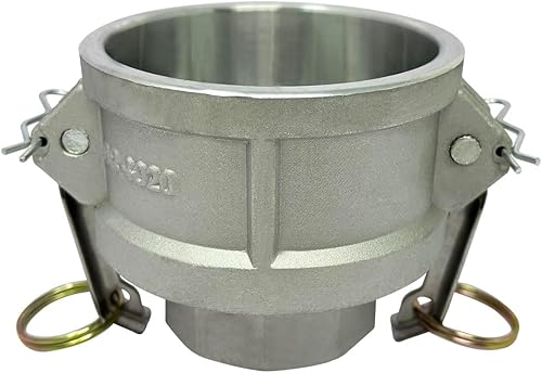 Miniatura 7 de Gloxco Tipo D de aluminio leva y ranura de manguera de conexión, 1" Camlock hembra x 1" NPT hembra (CAM-10-D-AL)