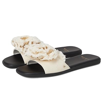 Kate Spade New York Flourish Canvas Flat Sandals Women