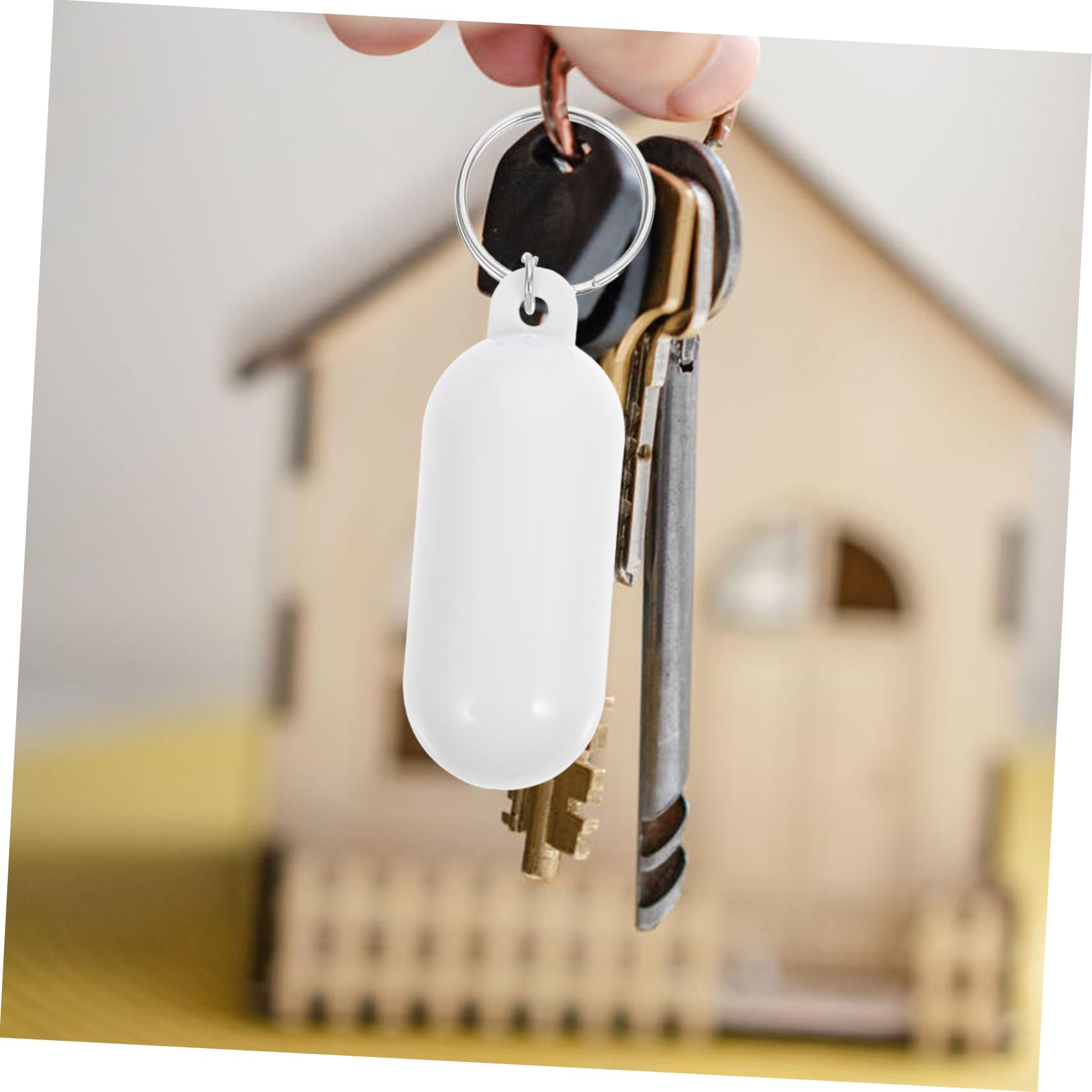 SHERCHPRY Portachiavi Galleggiante Portachiavi Galleggianti Portachiavi Barca Galleggiante Keyrings Decori Appesi Allo Zaino Ciondoli Portachiavi Abs Bianca