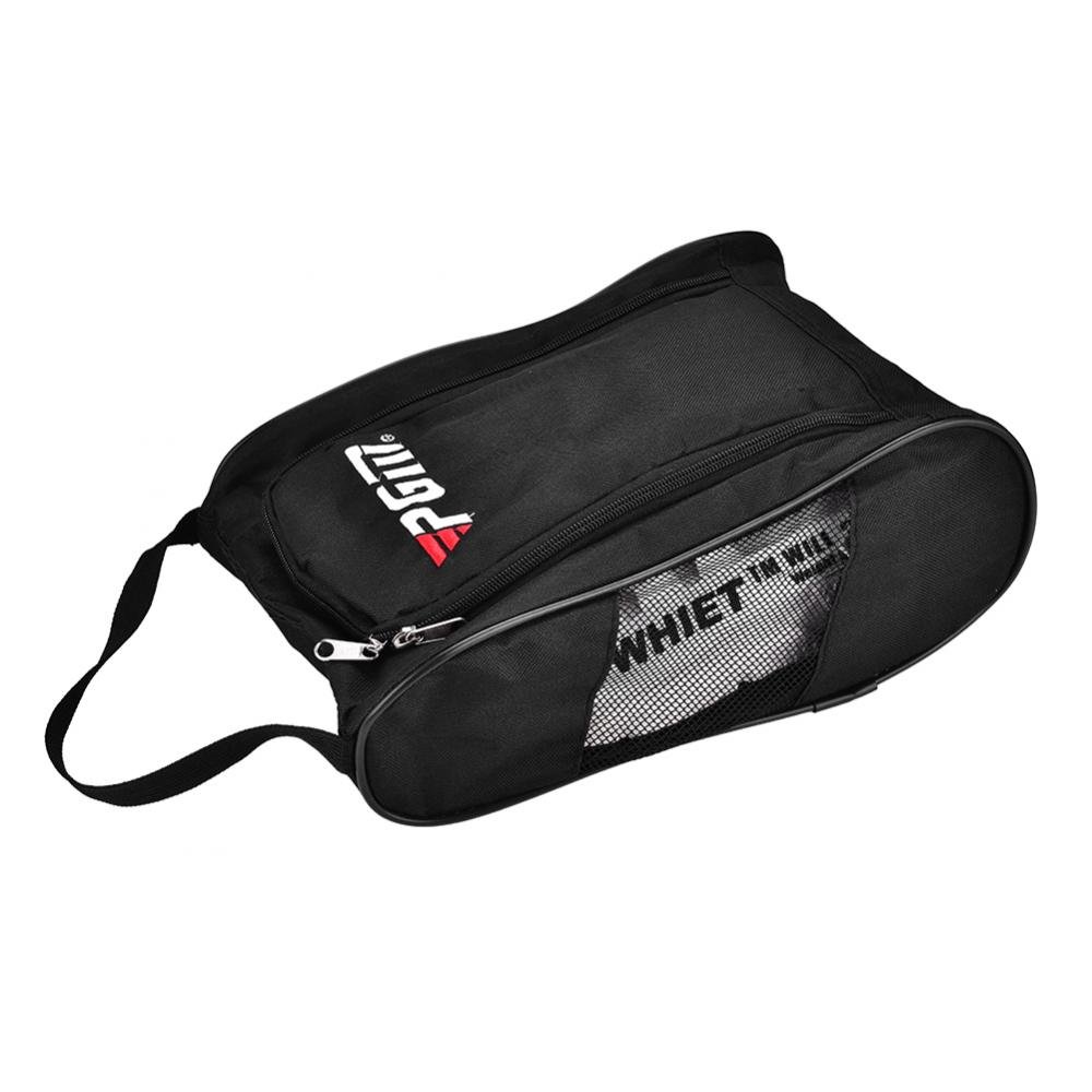 Bolsa para Zapatos de Golf, Transpirable Portátil Bolsa de Zapatos Deportivos Bolsa de Almacenamiento (Negro)