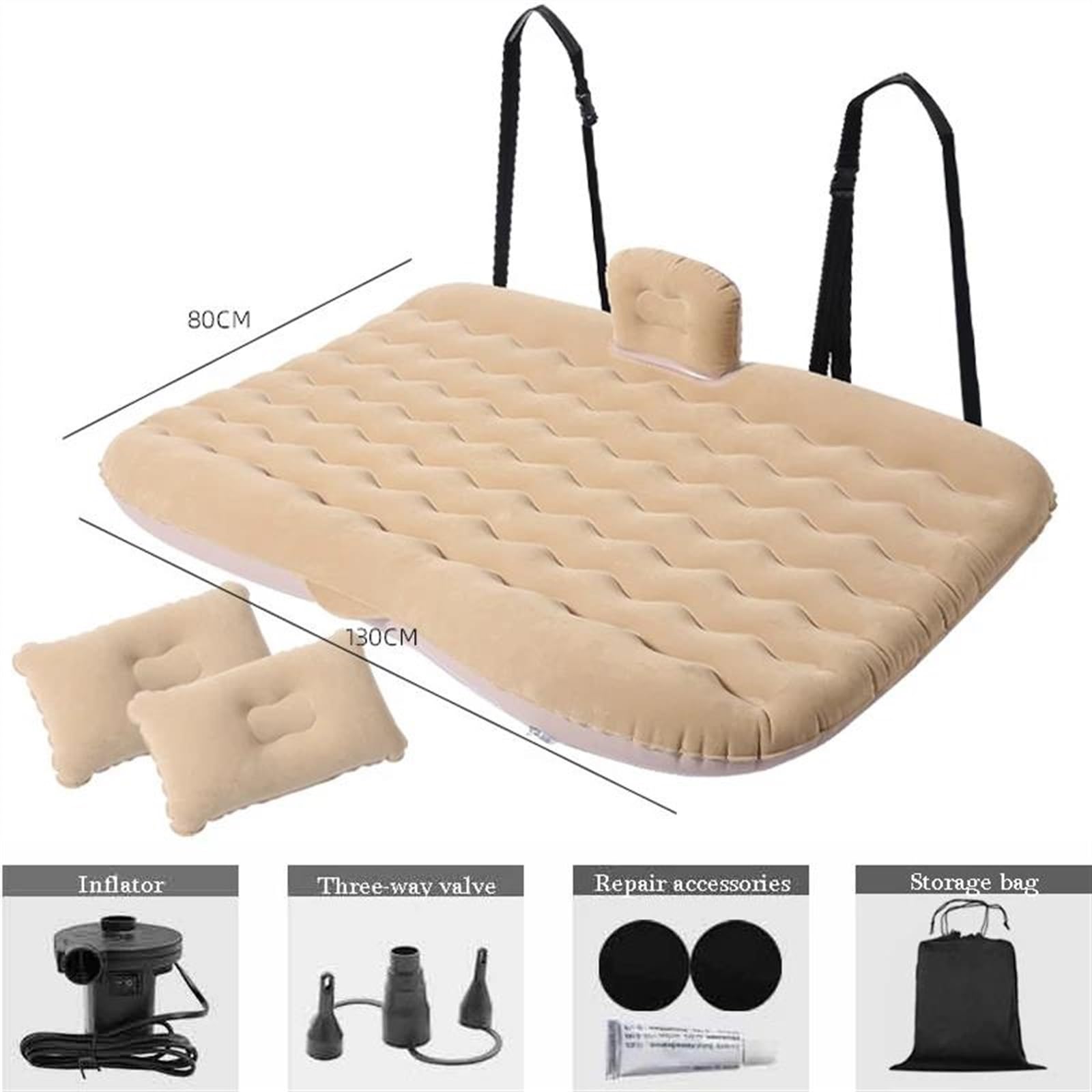Letto Gonfiabile Materasso Gonfiabile Universale per Auto SUV Gonfiabile Multifunzionale Letto Gonfiabile Accessori per Auto Tappetino da Campeggio Esterno con Pompa Ad Aria(color1)