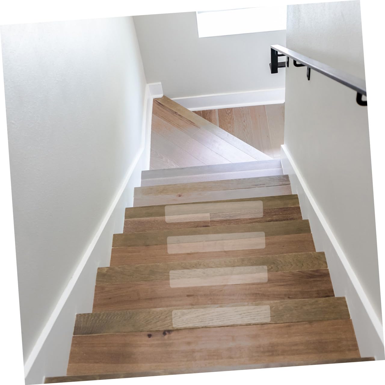 Tiras de Escalera Antideslizantes Transparentes, 10 Piezas Peva | Seguridad para Suelo en Escaleras y Ladders, Adhesivo de 10 Unidades, Formato Limpio y Discreto
