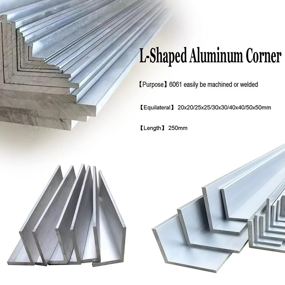 6061 Right Angle Aluminum L-Shaped 1/2pcs