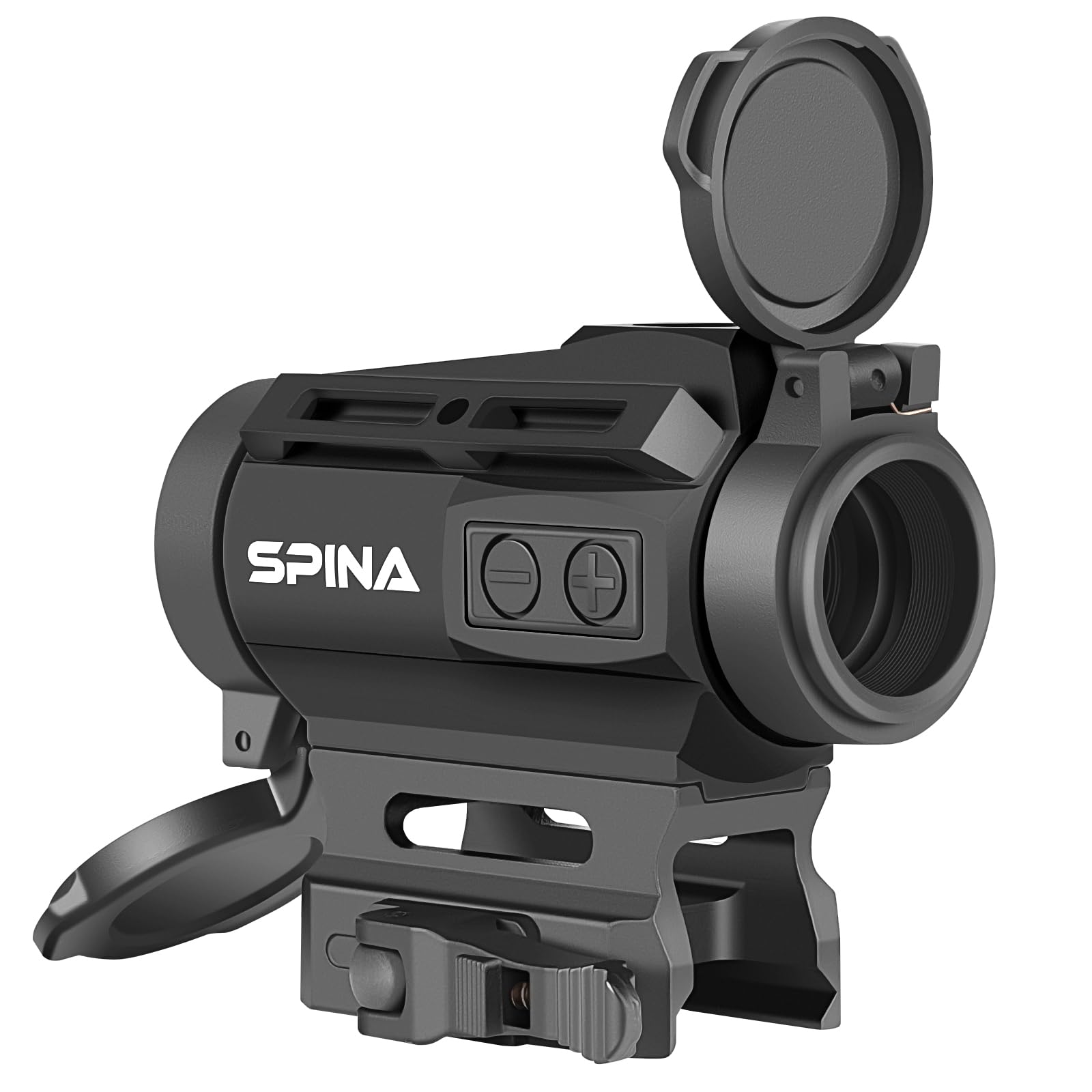 SPINA OPTICS Red Dot Sight 1x20mm 2 MOA Rifle Scope Riflesso con Reticle Dot/Cross Circle 7 livelli luminosità QD Mount