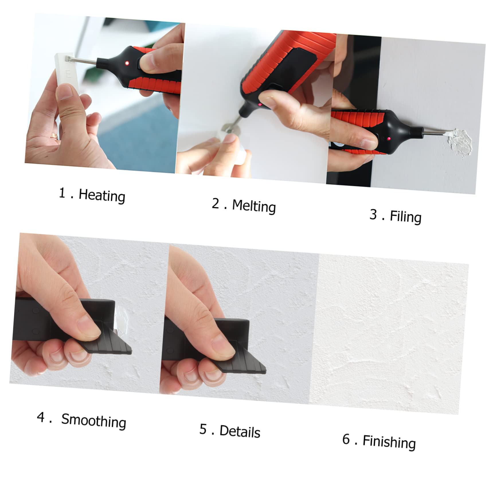 ABOOFAN Kit di Riparazione Rimuovi Graffi Parquet per Pavimenti in Legno e Vinile 11 Blocchi di Cera, Abs a Riscaldamento Rapido per Mobili | 11 Colori, Blocchi Inclusi, Adatto a Parquet e Mobili, per Aree Danneggiate Durante Ripristino Rapido