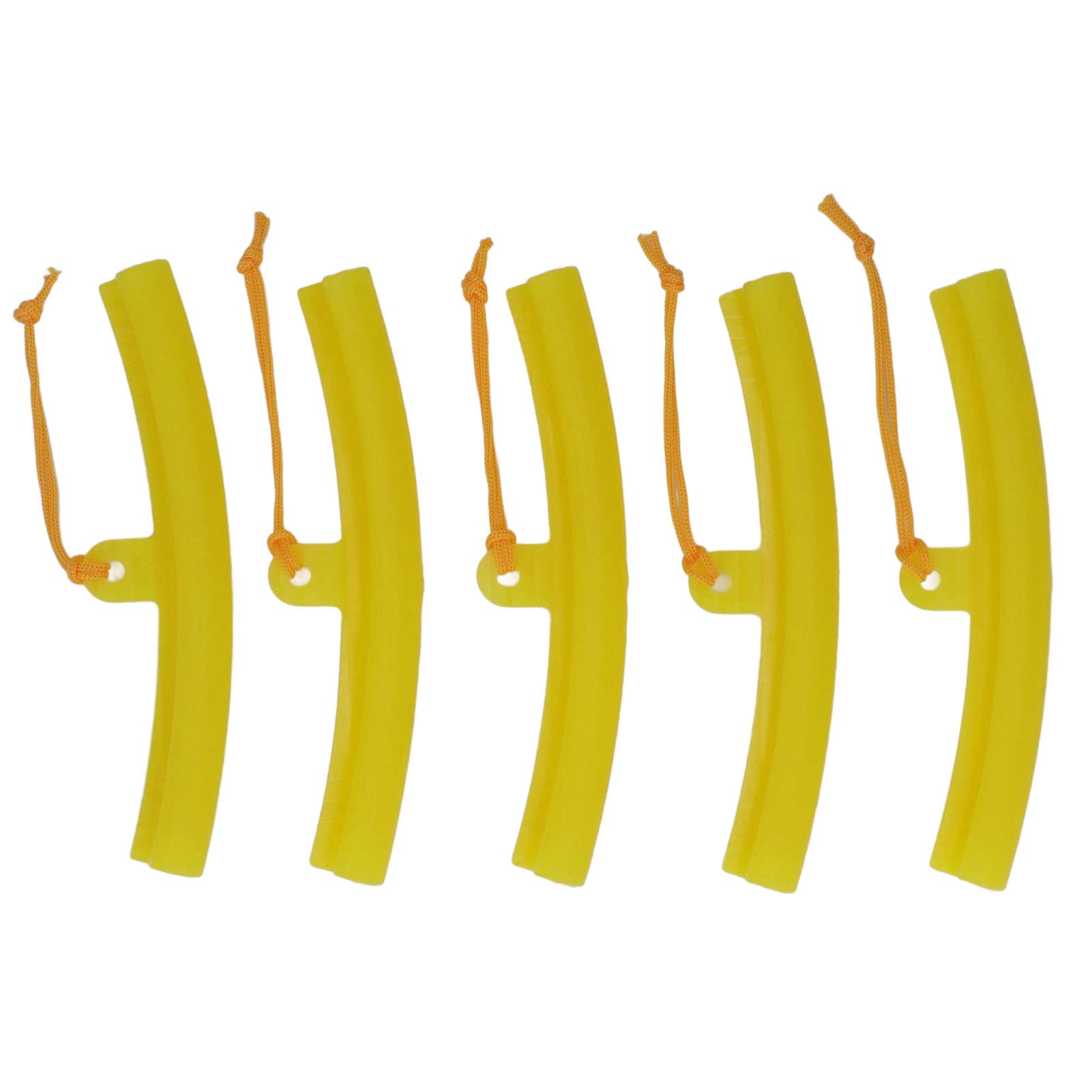 AMAKO 5Pcs Motorcycle Wheel Rim Protector: Durable Polyurethane Tire Changing Tools, Yellow Rim Saver, Strong Elasticity (20cm/7.87in)