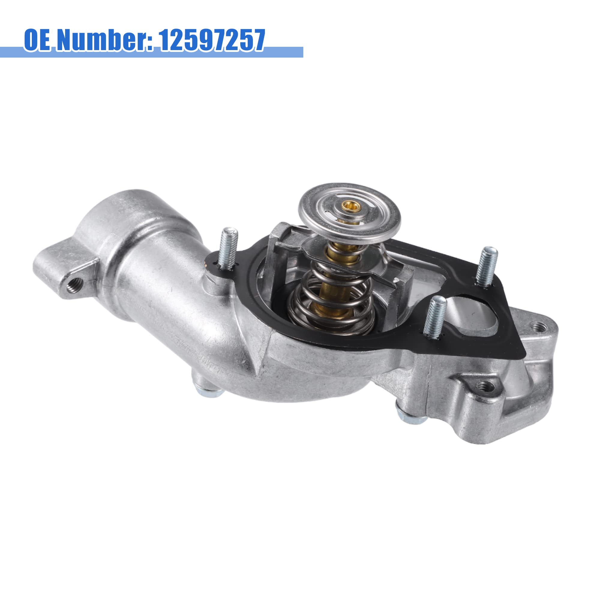 QUARKZMAN Motore Liquido raffreddamento Termostato Alloggiamento Gruppo 12597257 per Buick