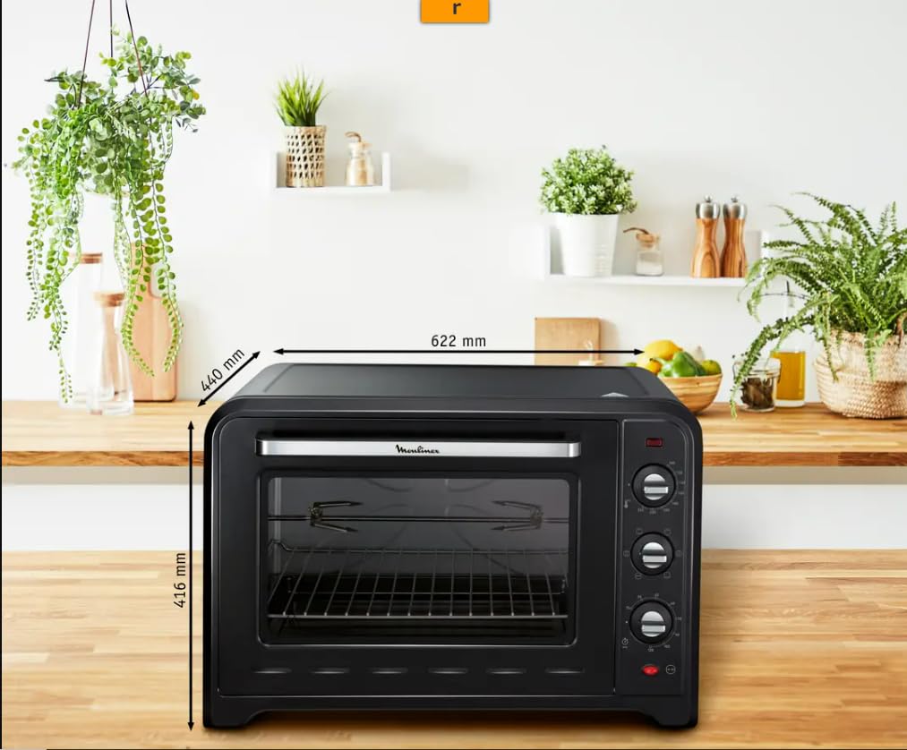 Moulinex horno de convección Optimo 60 L negro 7 modos de cocinado yy2917fb