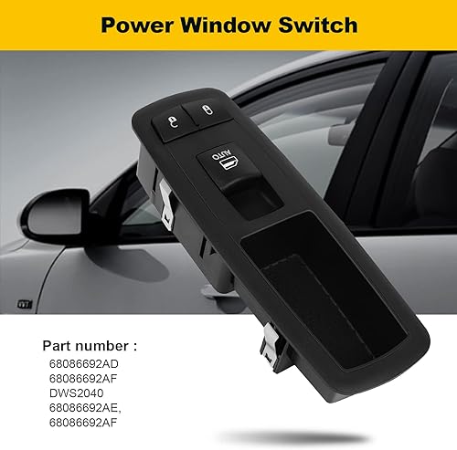 Miniatura 5 de Interruptor de elevalunas eléctrico del lado del conductor, interruptor de control maestro para Dodge Durango (15-11) para Jeep Grand Cherokee