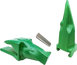 Weld-on Excavator Bucket Shank, Tooth, & Pin Combo - 5856-V43 - fits Esco Super V43 Style, 2