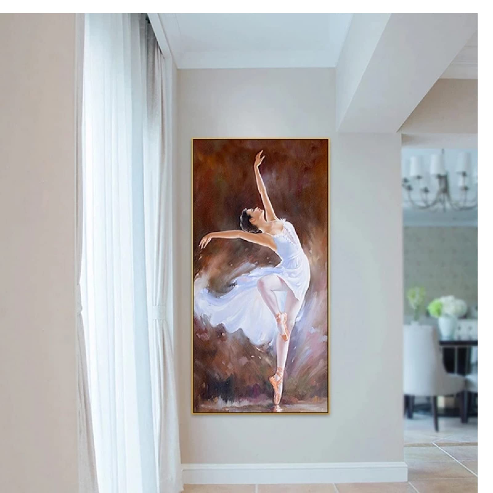 Amazon｜FSRYBH アートパネル 抽象バレエダンサーキャンバス絵画ダンス