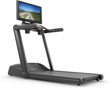 Aviron Victory Plus Treadmill with 27 HD Touchscreen. Access to Game-Based Workouts, Streaming, and Classes. Low-Impact 4 Step-Up Deck, 3.5 CHP Motor, Up to 12.5 MPH and 12% Incline, Black