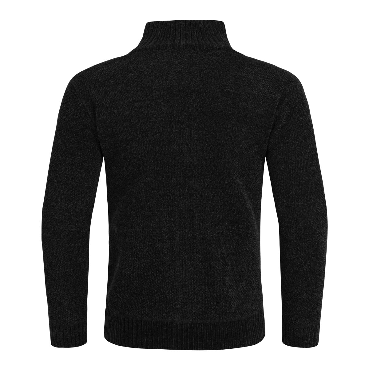 Allthemen Cardigan da Uomo Spesso con Collo Alto e Cerniera Lavorato a Maglia Sweater con Maniche Lunghe in Lana e Cotone