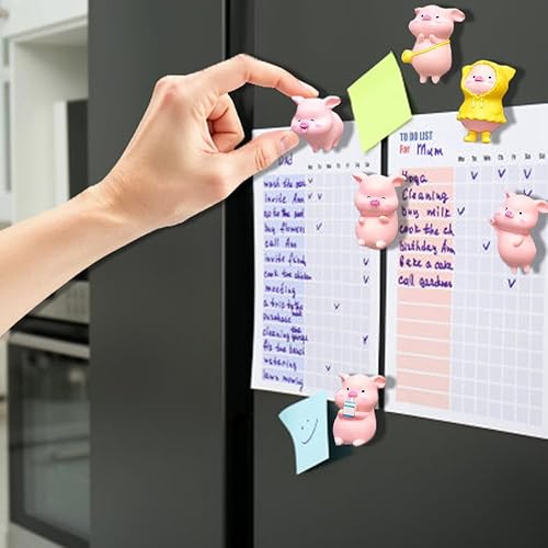 Miniatura 4 de Imanes para nevera, imanes de animales para refrigerador, Paxar 12 imanes, juego de imanes de cocina para el hogar para oficina, pizarras blancas,