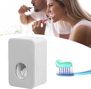 Automatic Toothpaste Squeezer, Toothpaste Dispenser, Wall Mounted Toothpaste Dispenser, Lightweight Toothpaste Squzzer Dispenser, Toothpaste Squeezer for Bathroom Hotel Bedroom(Grey)