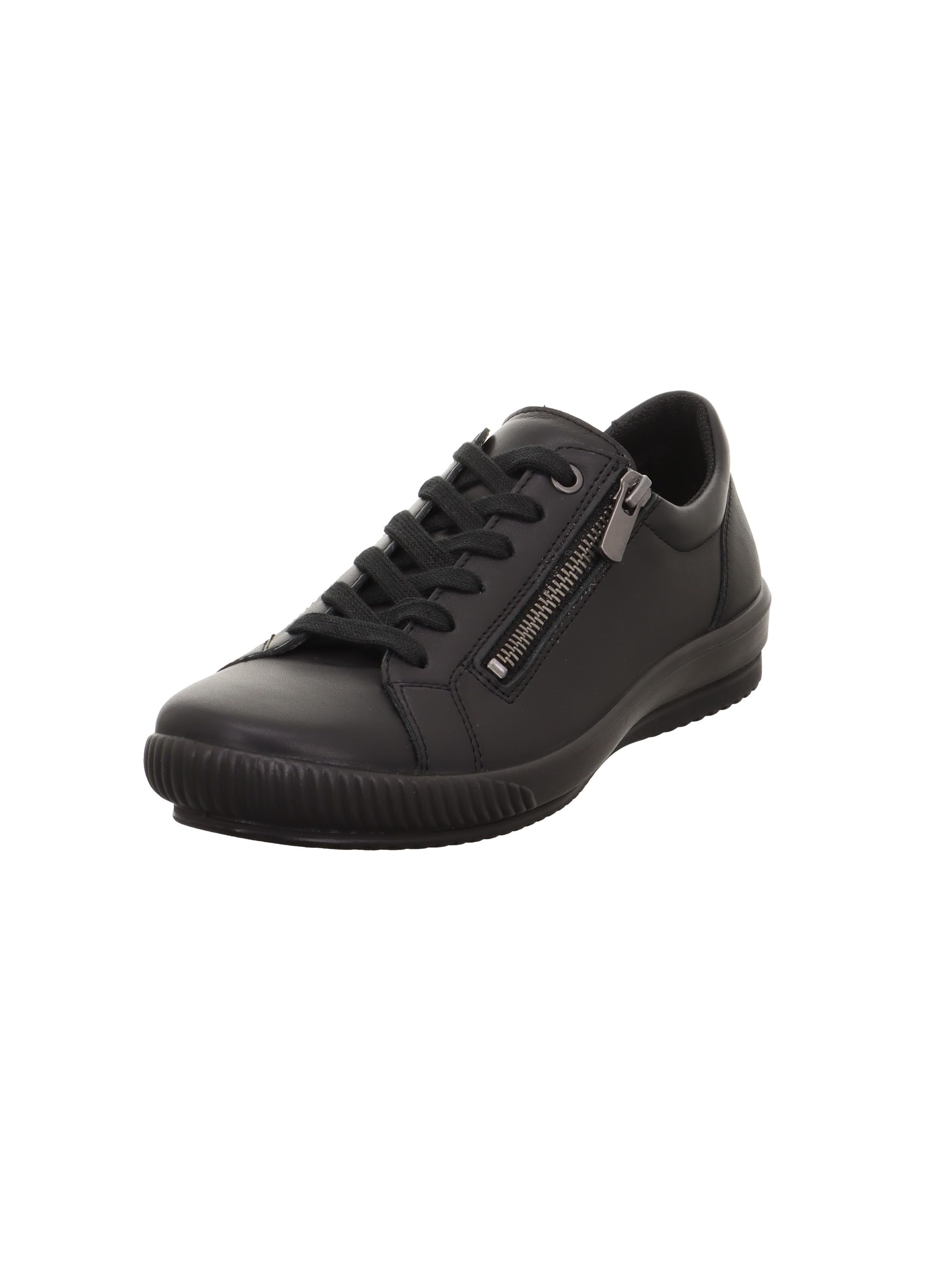 Legero Tanaro 5.0 Sneaker – Schwarz, Damen, Reißverschluss, Leder-Einlegesohle, recyceltes Futter, Komfortweite G