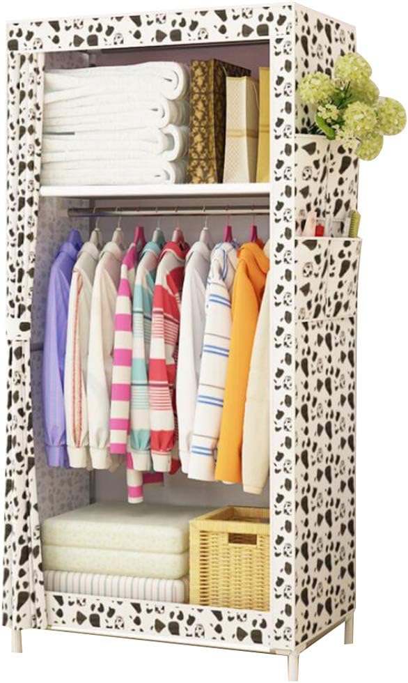 Cloth Wardrobe, Clothes Closet Non-Woven Portable Closet Wardrobe Storage Closet Standing Closet Portable Wardrobe Fabric Cabinet,D_150*70 * 45cm