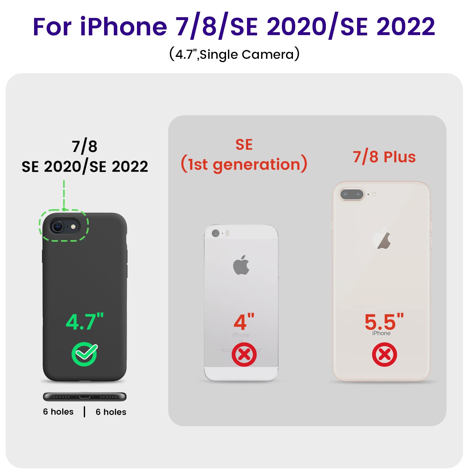 Amazon.com: OTOFLY Case for iPhone SE 3/2 (2022/2020 Edition