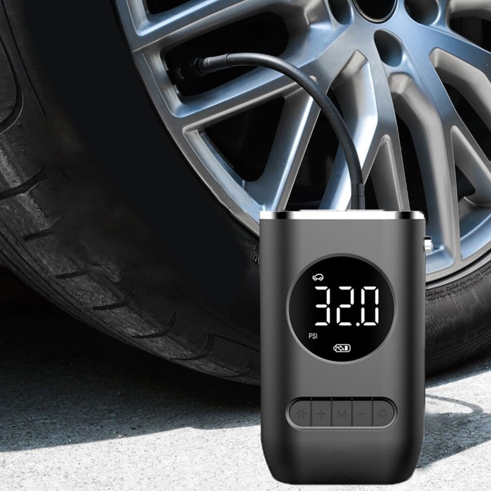 Gonfleur Pneus Fil Auto 150PSI Écran LCD Gonfleur Pneus Fil Auto