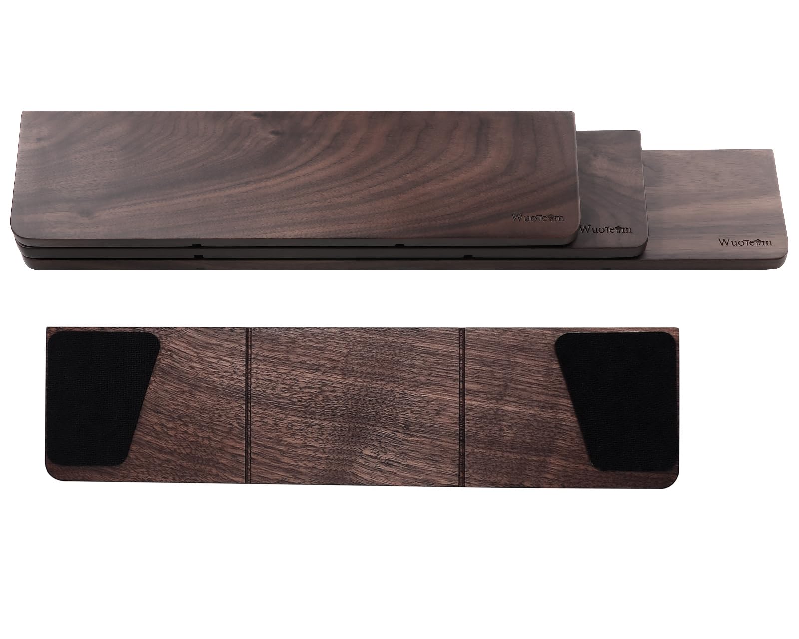 Wuorenm Real Walnut Keyboard Wrist Rest Ergonomic Compact Size