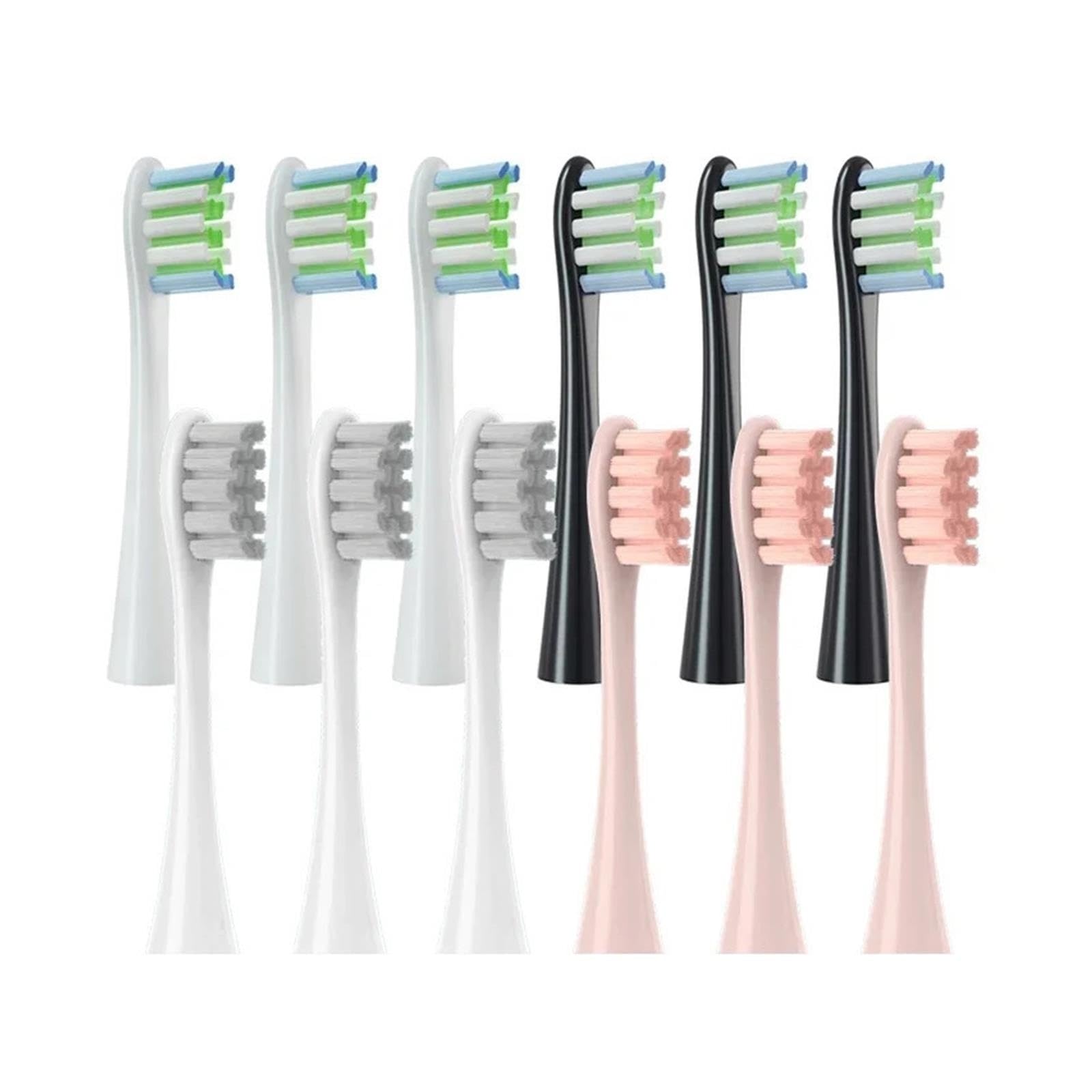 Testine 5/12PCS, Compatibile Con Oclean, X X PRO Z1 F1 | One, Air 2, SE; testine morbide, modello 3ARLA01(6White6Gray)