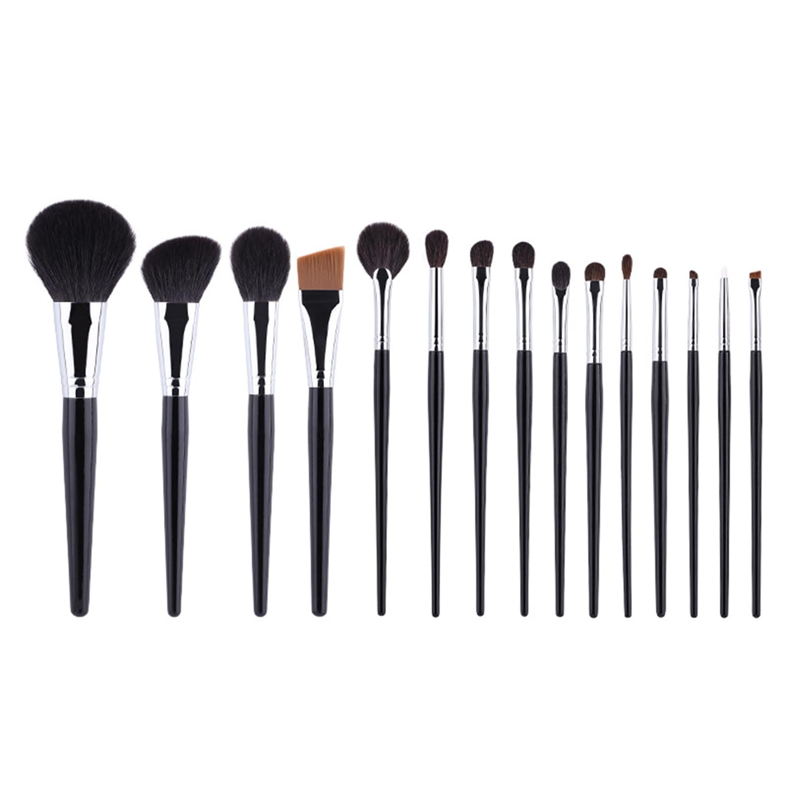 Set di Pennelli per Trucco Set di 15 pennelli for il trucco, fondotinta, cipria, lucidalabbra, for principianti Professionale