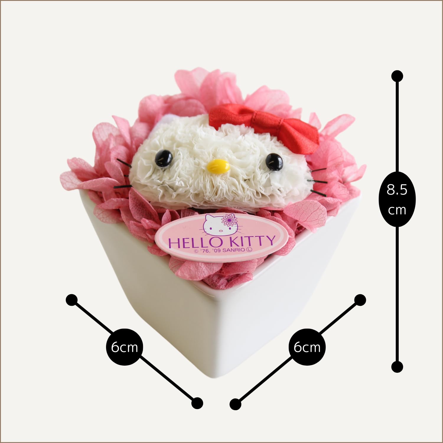 Amazon｜【フラワート】プリザーブドフラワー ハローキティ レッド