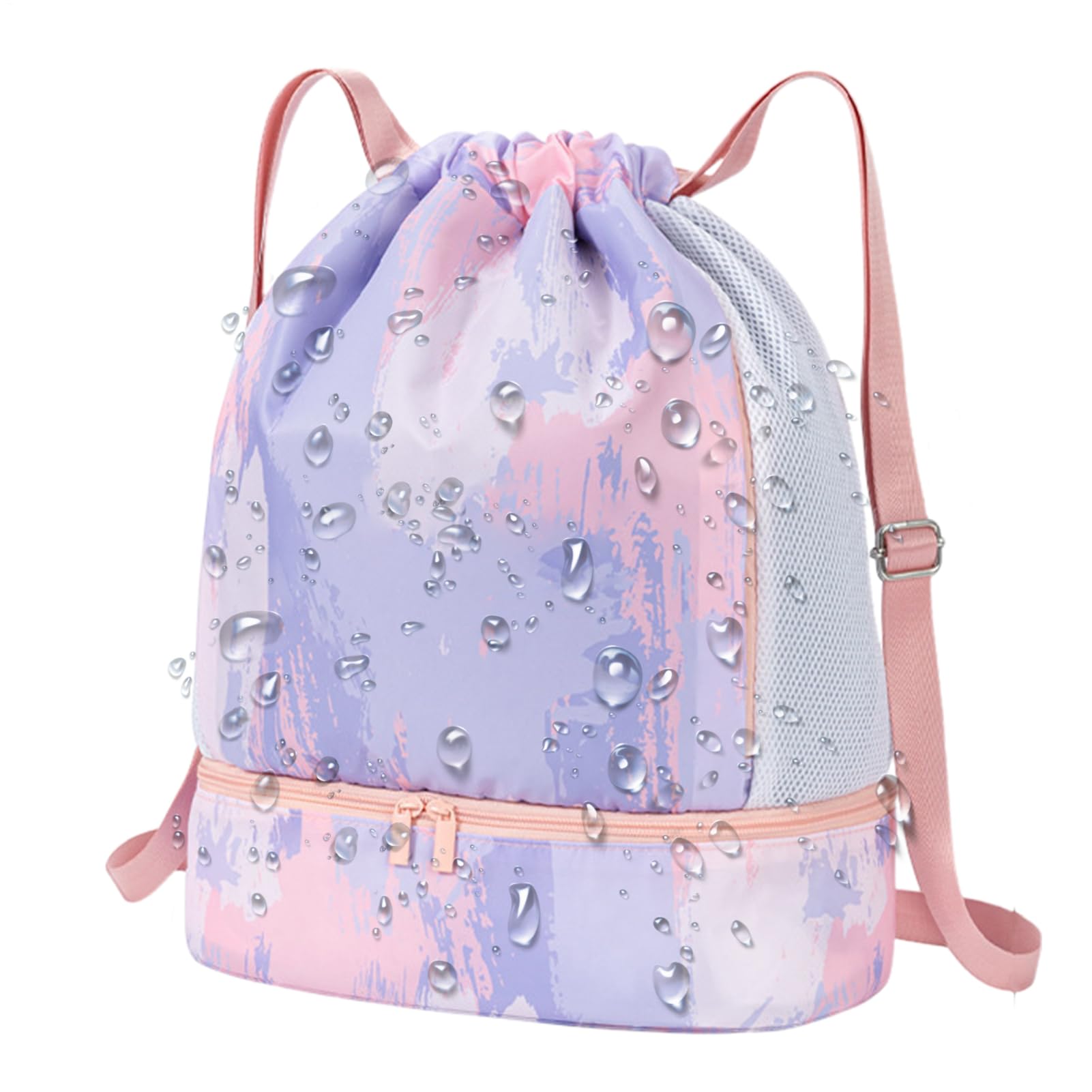 Sac à dos natation imperméable ultra léger avec fermeture cordon rapide - 8
