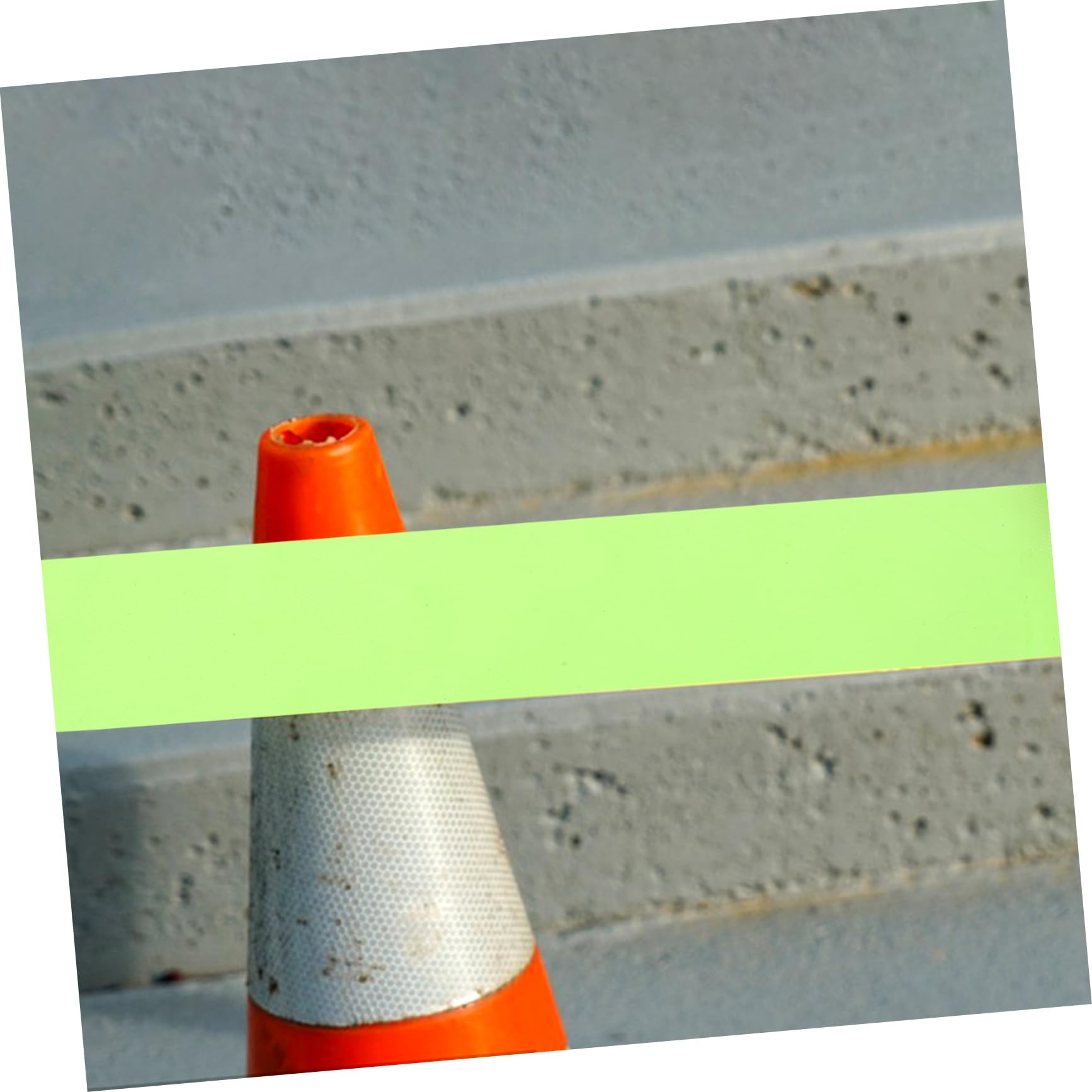 Artibetter 4rotoli Nastro Segnaletico Fluorescente Non-adesivo Per Marcatura Di Aree Pericolose Multi-uso Senza Residui Per Arrampicata e Sicurezza Esterni