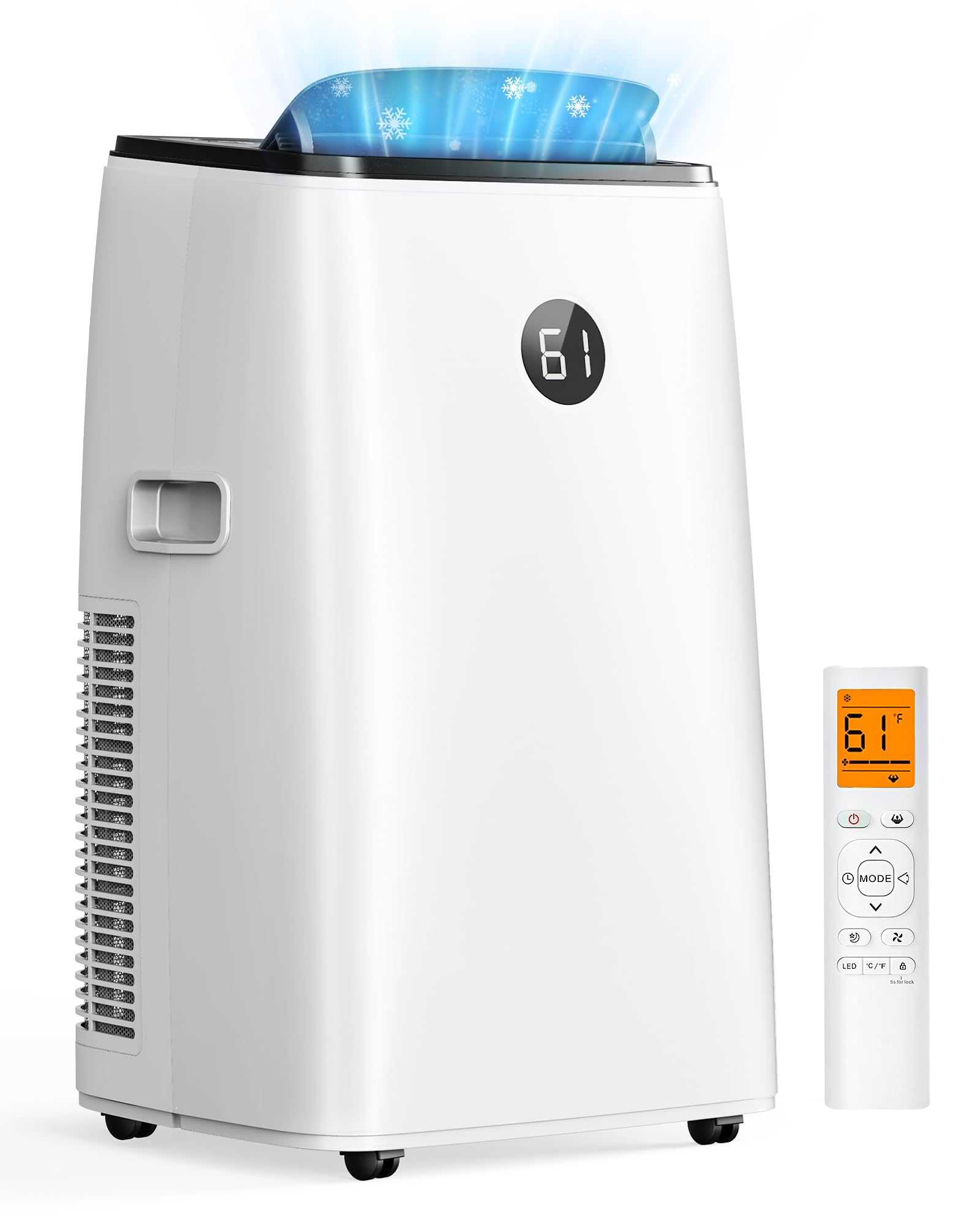 Photo 1 of AGTANA 14000 BTU Portable Air Conditioner for Large Rooms up to 700 Sq. Ft., 3-in-1 Portable AC Unit with Fan, Dehumidifier, Self-Evaporating, 48dB Sleep Mode, Remote, Auto Swing, Window Kit