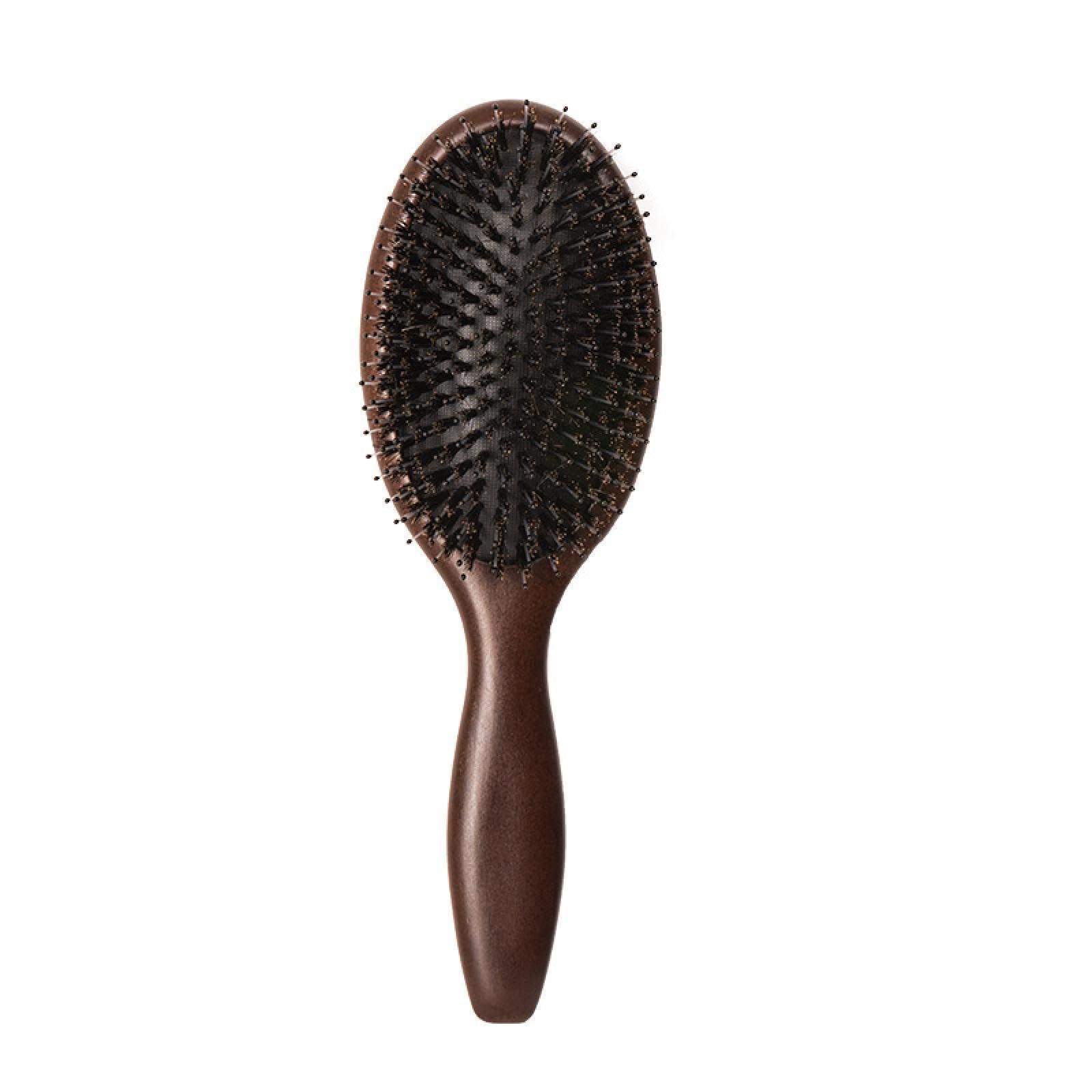 Haarbürste Wildschweinborsten Bürste Holz Haar Pinsel Trocken Nass Entwirren Holz Kämme Für Frauen Barber Paddel Kopfhaut Massage Pinsel model250X85MM