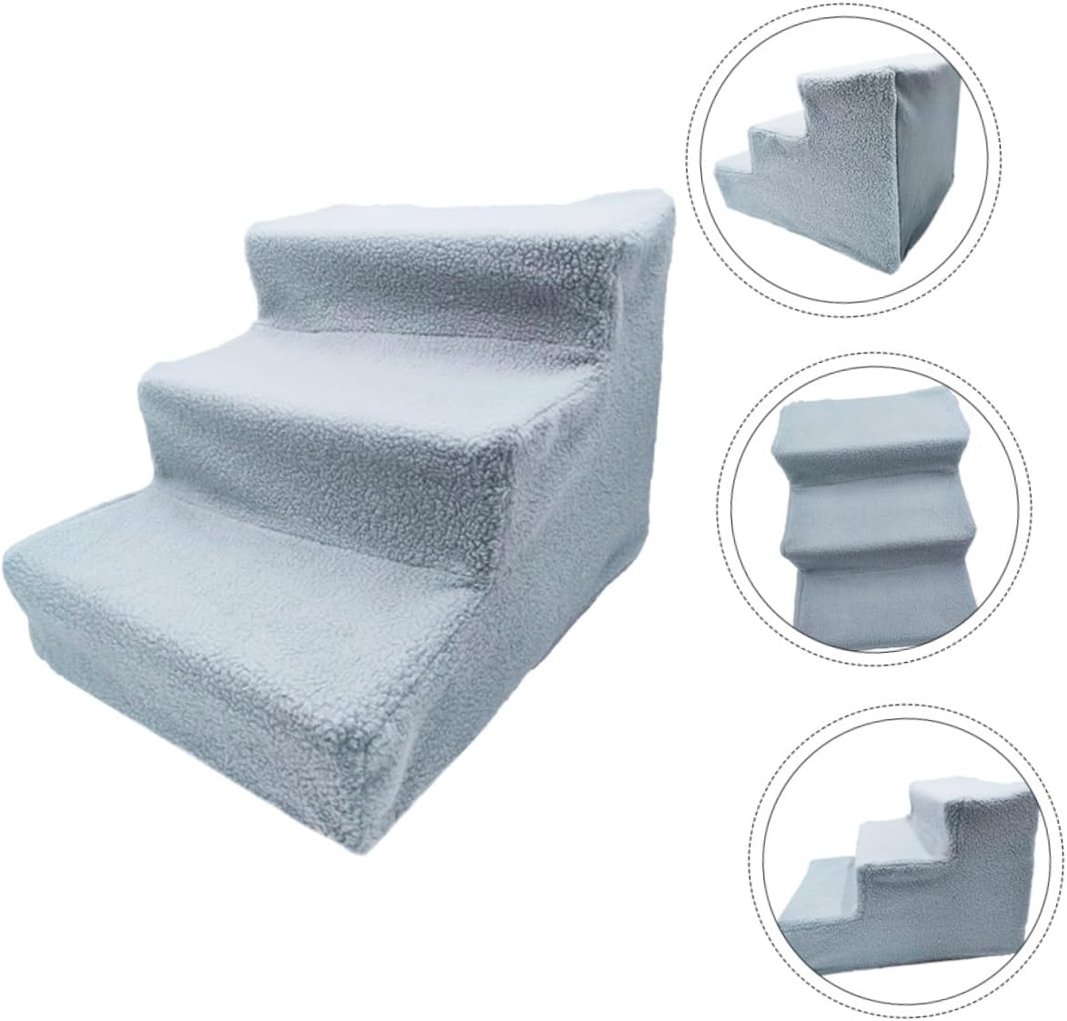 Kisangel PET Stairs for Dogs and Cats Non-Slip Ramp for Beds and Cars Sturdy PET Climb Ladder Easy Access