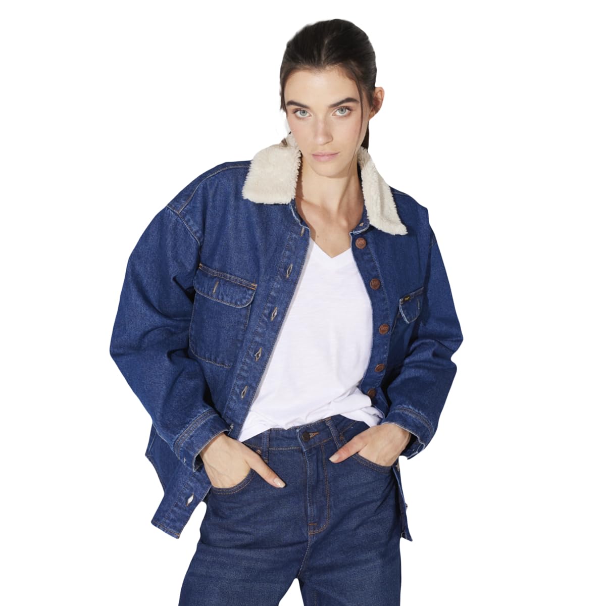 Trucker Jean Ceket Ceket Kadın