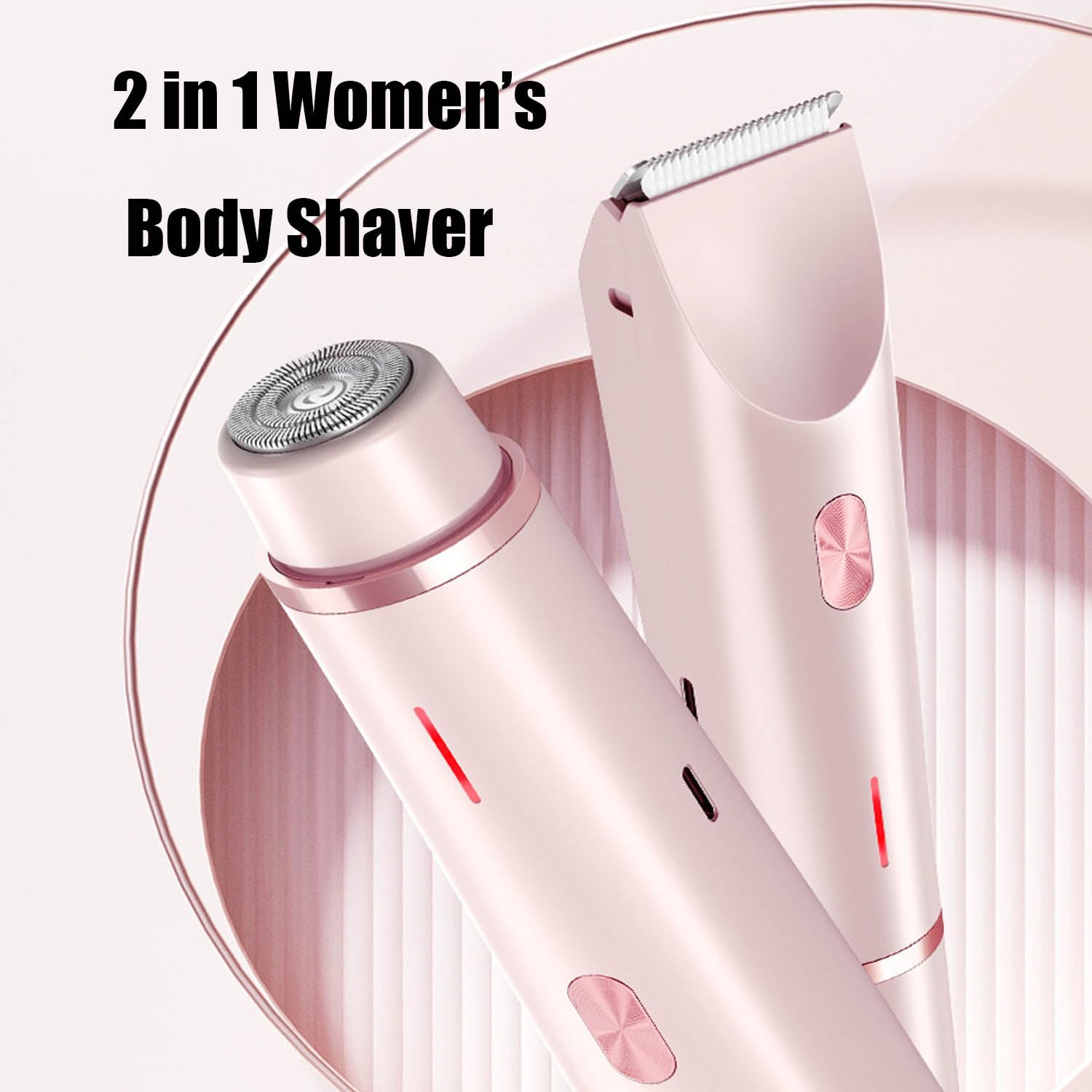 Amazon | シェーバー、デュアルヘッドビキニトリマー女性 2-in-1 電気
