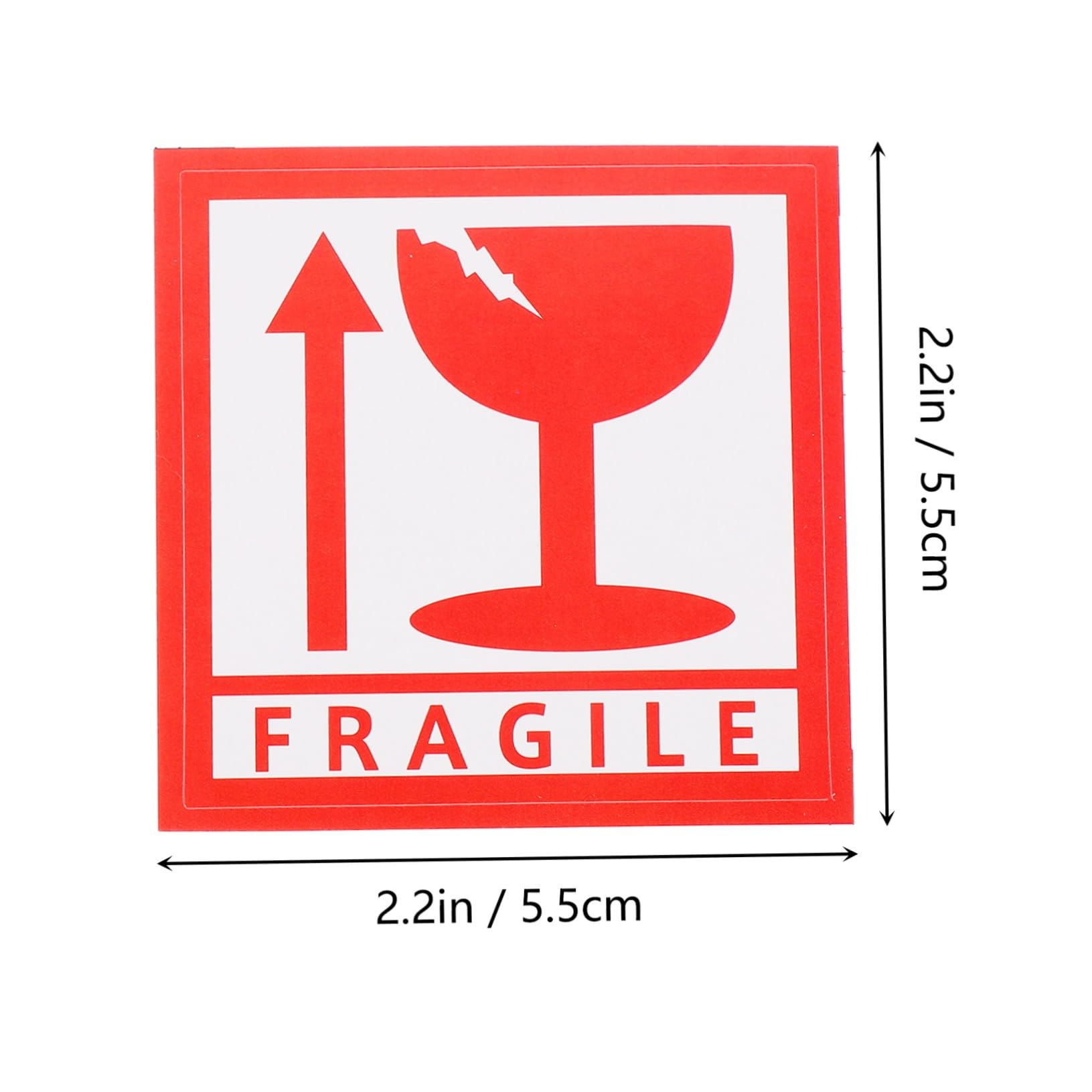 WOONEKY 1000 pièces Étiquette Fragile Autocollante Avertissement Colis Fragile Autocollants Adhésifs Résistants pour et Déménagement Compatible Cartons et Boîtes de Rangement