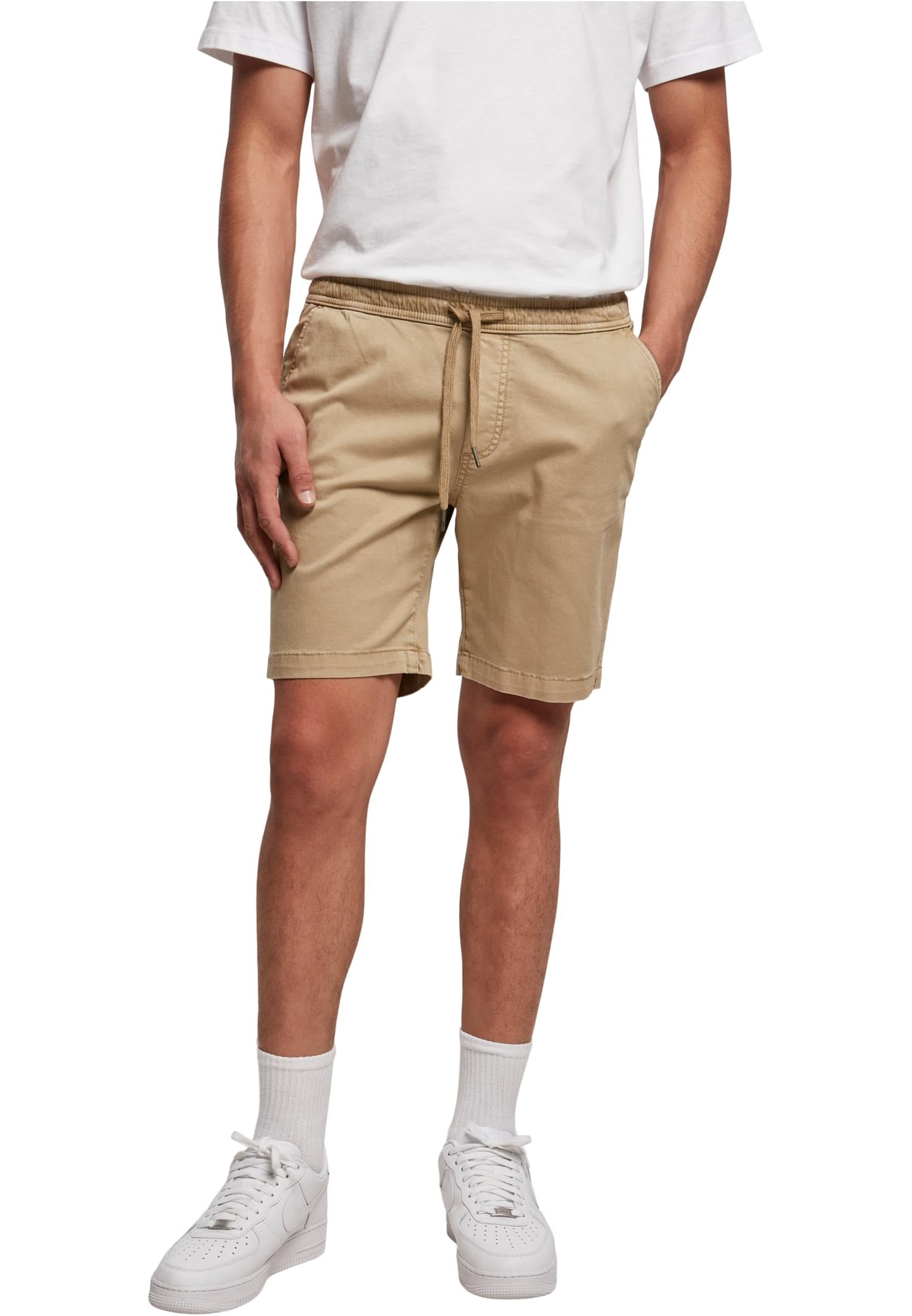 Urban Classics Herren Stretch Twill Joggshorts