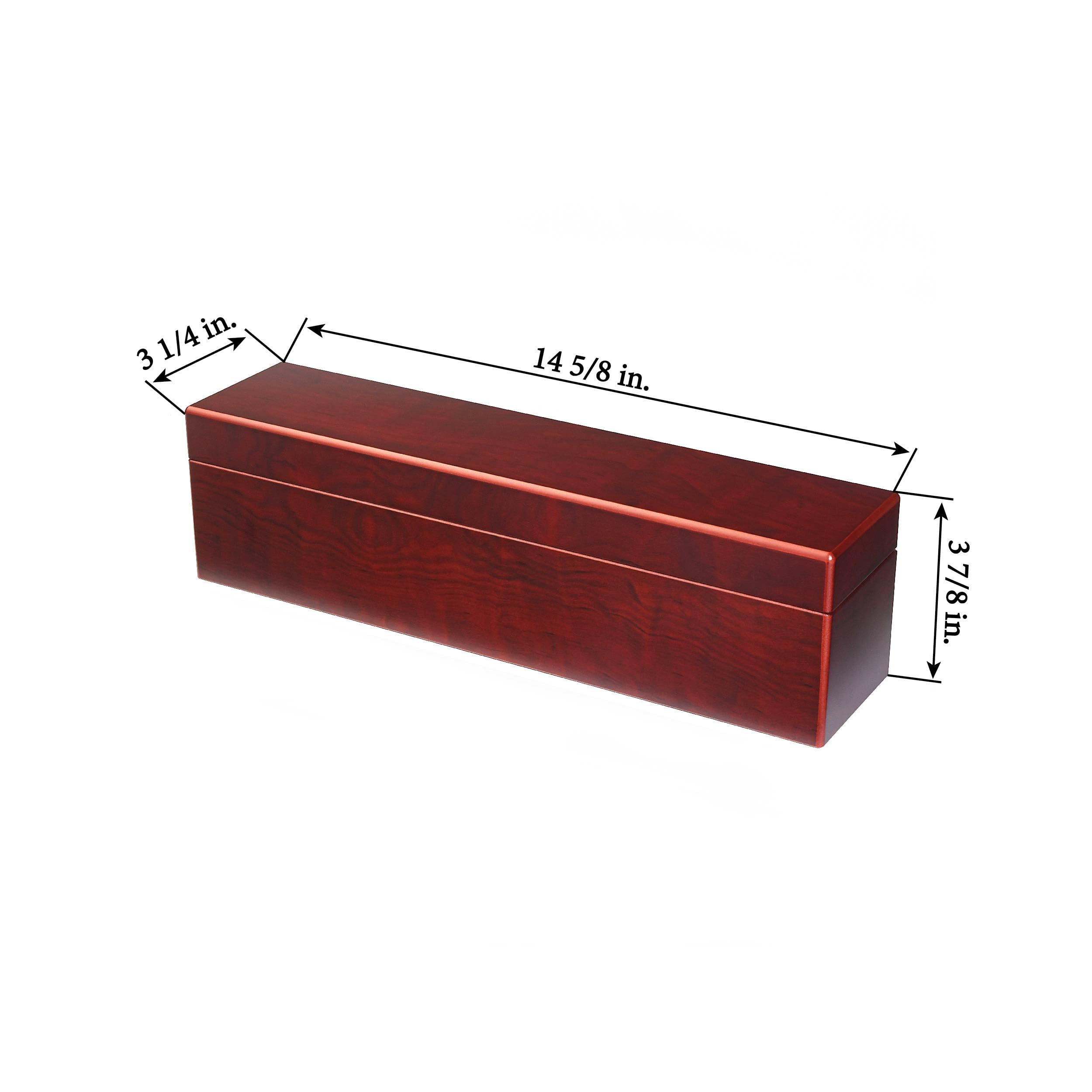 LIGHTHOUSE - Coin Box for 25 Slabs - Perfect for Certified Coin Slabs from PCGS, NGC, ANACS, ICG and More - Mahogany Wood Grain Finish, MSLBOX25