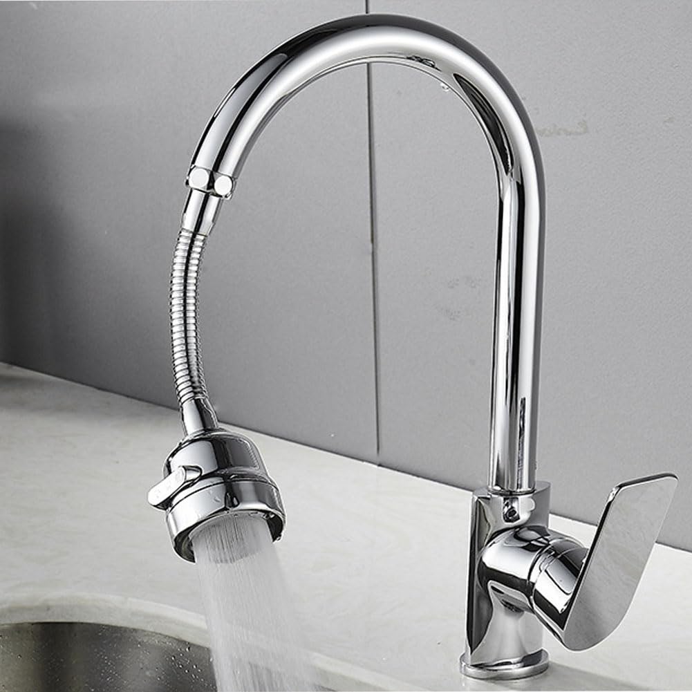 LightBeacon 2 piezas Aireador Grifo Cocina, Adaptador Grifo Cocina de 360 grados, Extensor Grifo Cocina con 2 Modos, Difusor Grifo Cocina Fregadero para Cocina y Baño