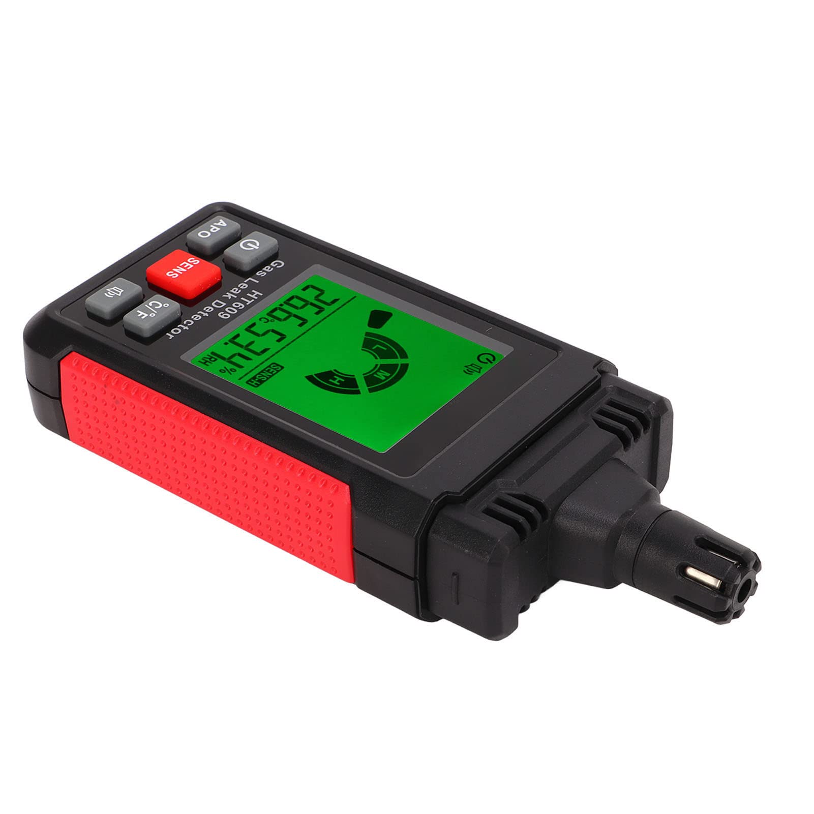 para la detección de acetona, acetileno, amoníaco, benceno, butano, etanol y Gasolina: Detector de Gas portátil y probador de Fugas de propano con Pantalla Digital, Sensor de