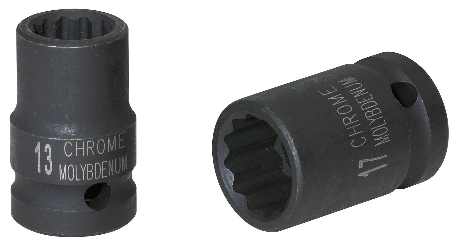 KS Tools 515.0969 3/8" 12 point impact socket, short, 19mm