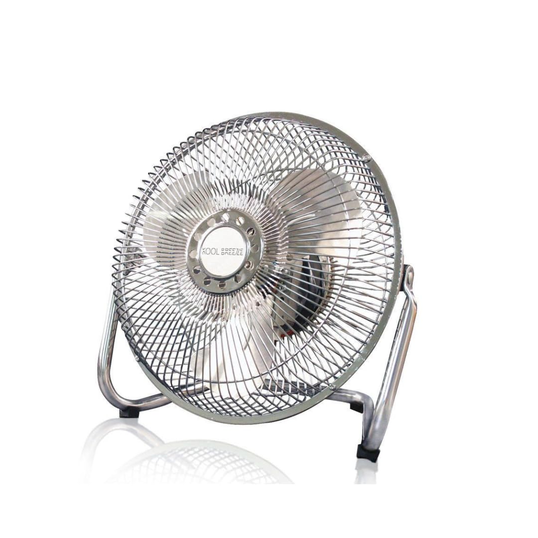 Max Star Ventilador de Mesa de 23 cm, 3 Velocidades, Motor 38W, Rejilla de Seguridad, Cabezal Ajustable, VS9