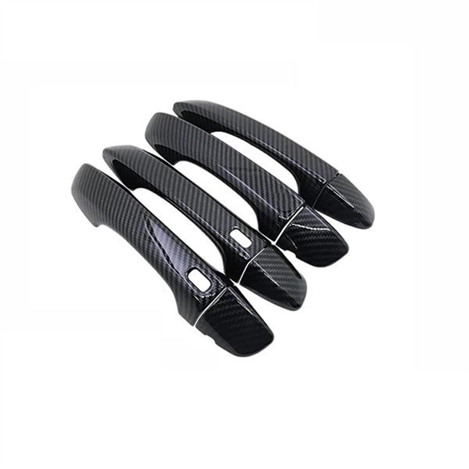 NOHEEU Car Door Handle Cover Exterior Trim Decoration Accessories ABS for Tiguan MK2 AD BW 2016~2022(Carbon A)