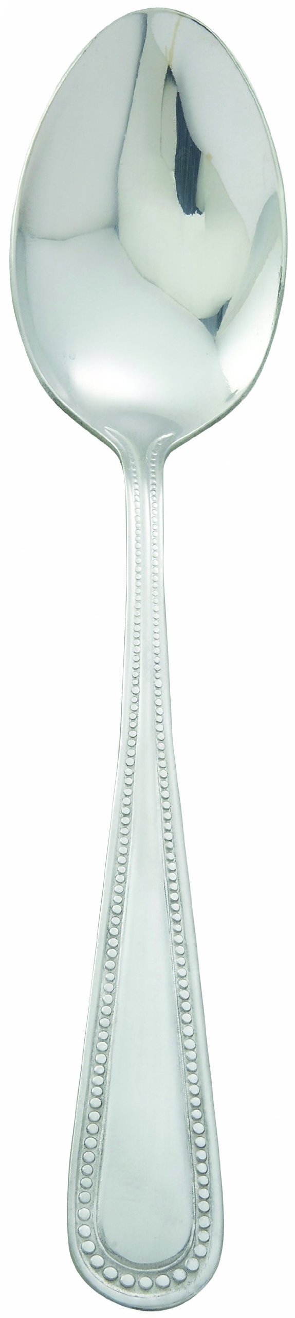 Winco 12-Piece Dots European Table Spoon Set, 18-0 Stainless Steel,Silver