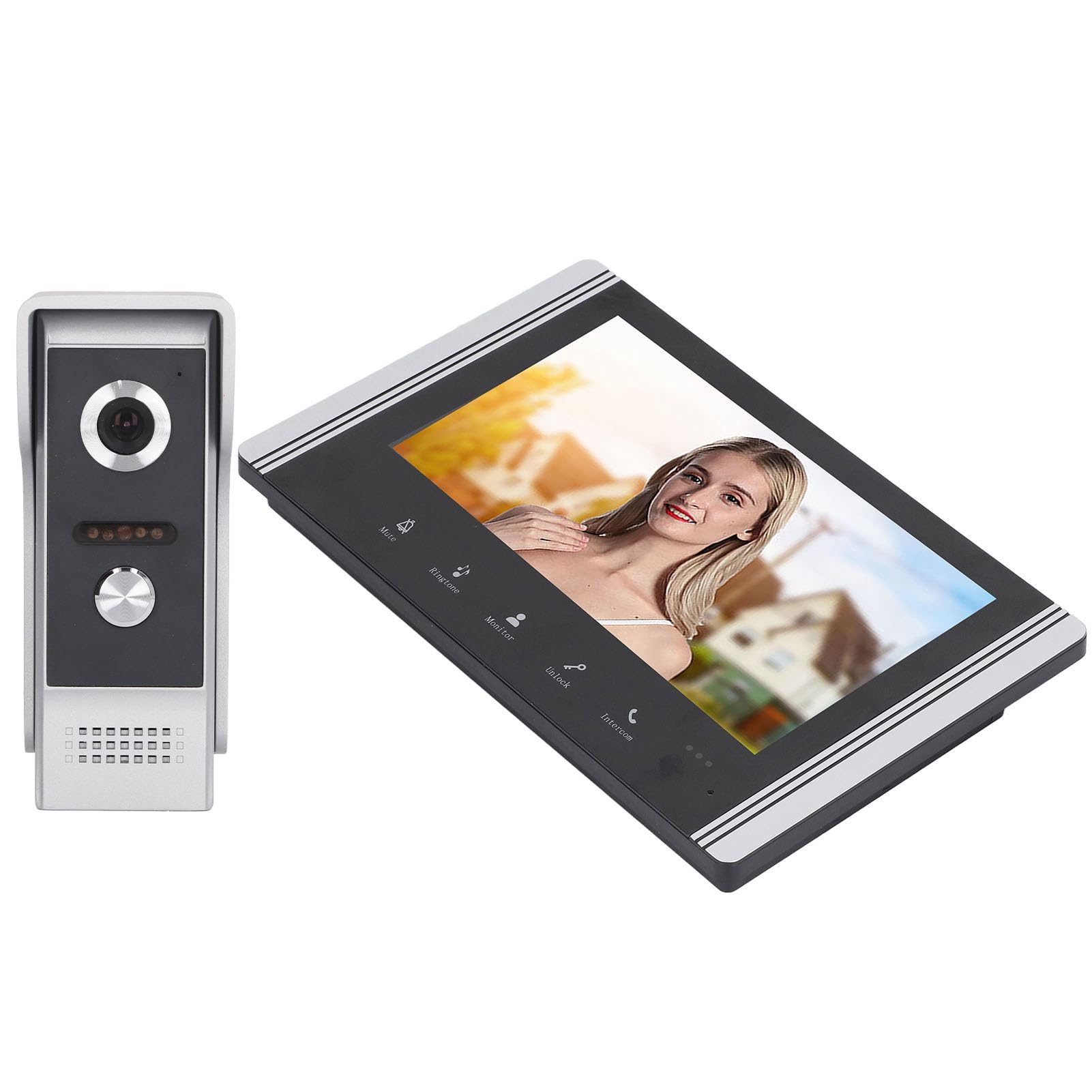 Dioche xrfs6vn7b2WiFi Wideodomofon Inteligentny 1 za 1 Telefon Wizualny Remoe Sterowanie Wideodomofon System Wejściowy, Wtyczka UE