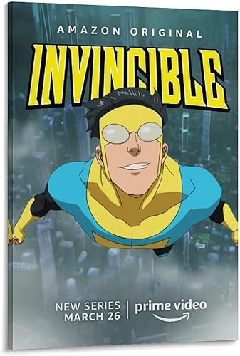 Pósteres de decoración de habitación, pósteres invencibles de anime, pósteres geniales para decoración de dormitorio, pintura decorativa, lienzo,