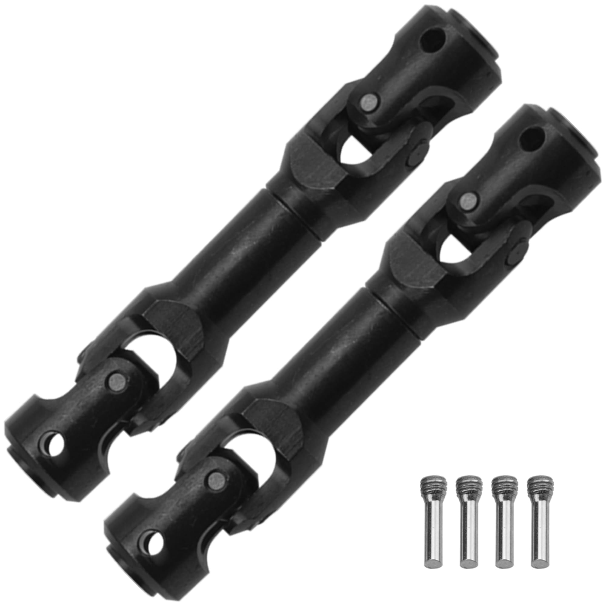 2Pcs Vgoohobby Universal Drive Shaft RC Crawler Driveshaft Compatible with Traxxas TRX4 Axial SCX10 AXI03007 Redcat Gen7 RC4WD D90 TF2 1/10 RC Crawler