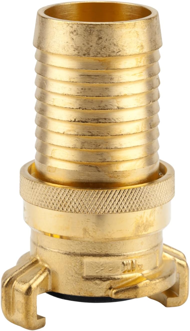 Gardena Brass Suction and High-Pressure Coupling for 19 mm (3/4 Inch) - Tubing: Coupling for Hoses and Suction Lines, up to 40 Bar, Solution Safe (7120-20)