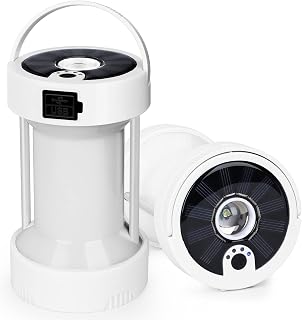AOPULE Camping Lantern Rechargeable,Portable Solar Camping Lights with Magnet 4 Light Modes Ultra Bright LED Tent Light for Indoor Outdoor Home Camping Emergency (White)