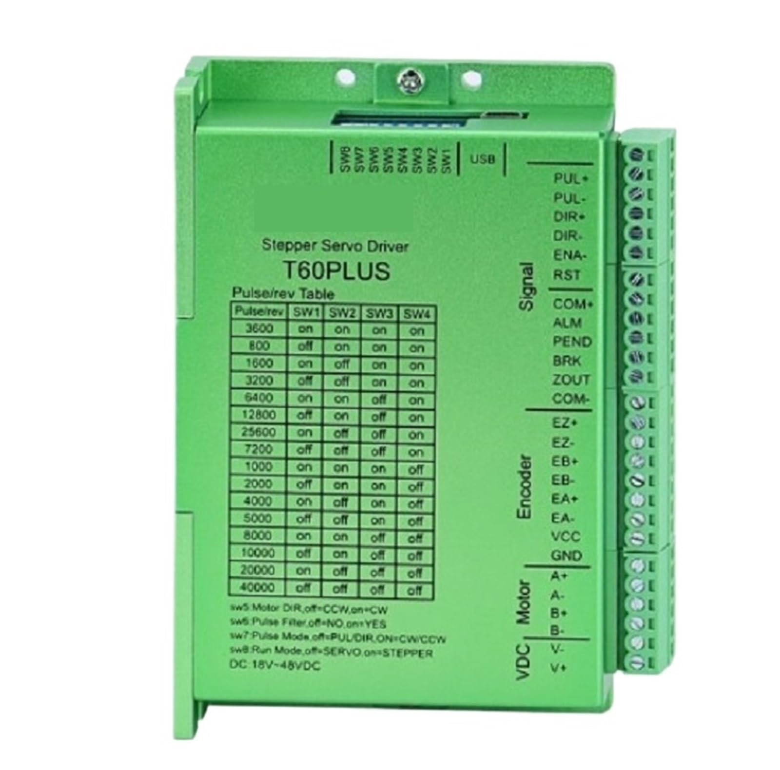 2Phase /3 Phase T60PLUS Nema23 Digital Closed Loop Stepper Motor Driver Stepper Driver With Z Signal Input(2Phase T60PLUS)